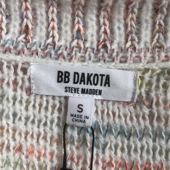BB DAKOTA BY STEVE MADDEN Speckle Edition Sweater in Multi size SMALL - Picture 6 of 9